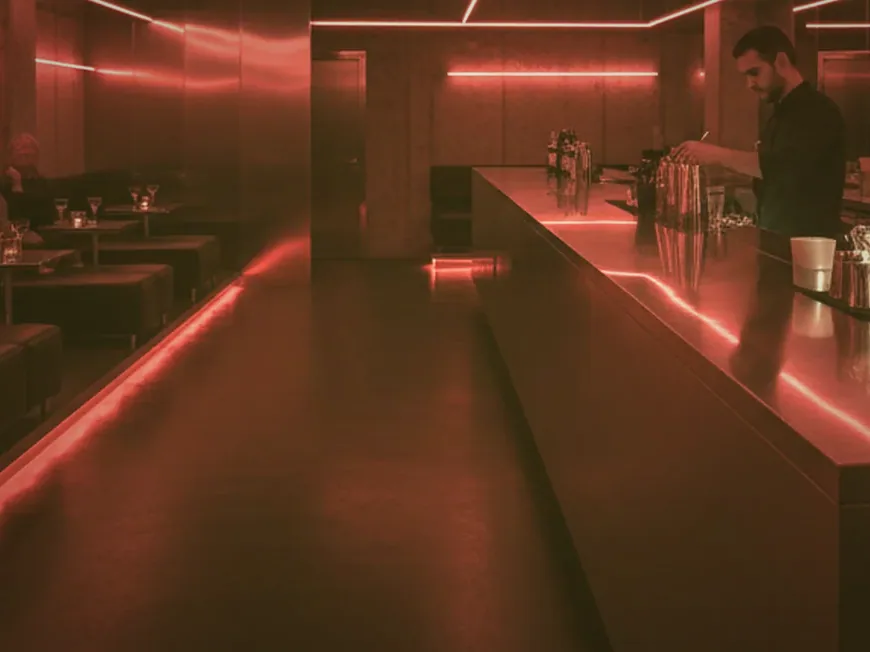 Last drinks before the bar shuts